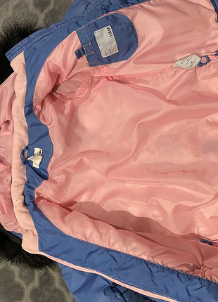 H&m 5690 детская куртка с мехом 💙🖤💙 2