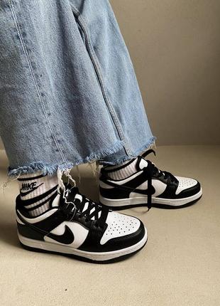 Nike dunk low black брендові круті чорно білі кросівки найк унісекс жіночі круті чорно-білі кросівки тренд2 фото