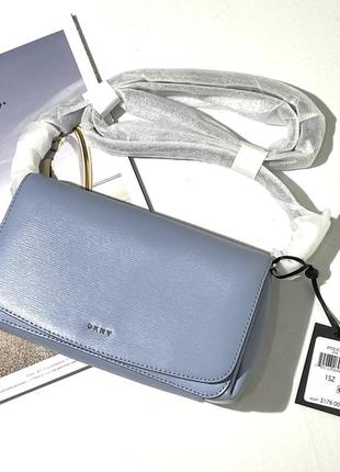 Сумка кроссбоди кожаная dkny paige flap crossbody leather bag r92e3c38 оригинал6 фото