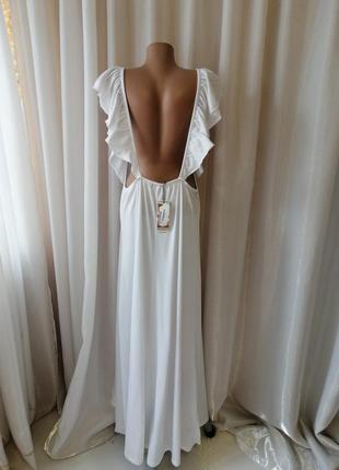 ⛔ невероятно крутой стильный летний сарафан с открытой спиной и брители рюши от boohoo  коллекция n