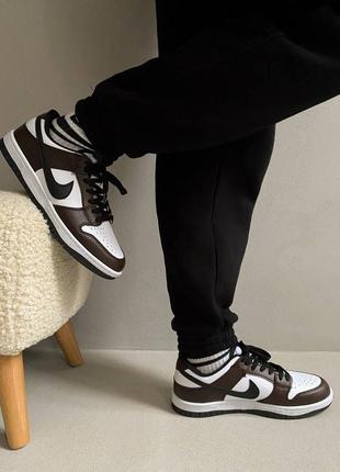 Nike dunk low brown брендовые коричневые кроссовки найк трендові чоловічі кросівки