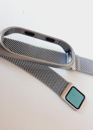 Ремешок из нержавеющей стали "миланская петля" для xiaomi mi band 3,43 фото