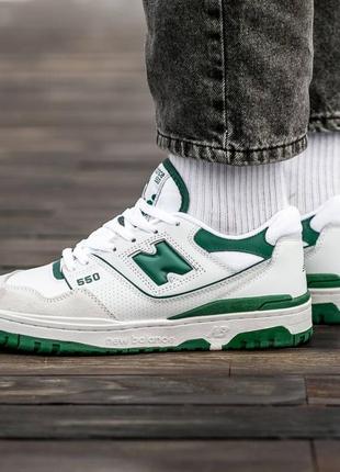 Чоловічі кросівки new balance 550 white\green