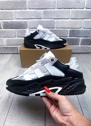 Кожаные, шикарные кроссовки Infant adidas niteball