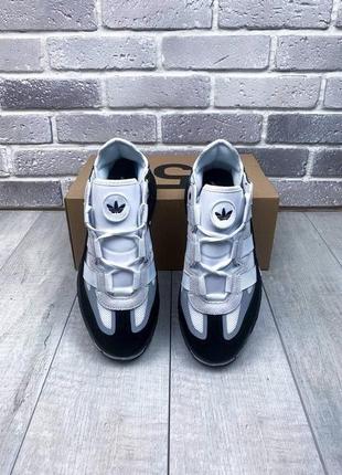 Кожаные, шикарные кроссовки adidas niteball2 фото