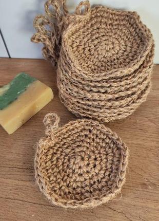 Мочалка для посуду. натуральна мочалка.