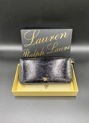 Кошелёк ralph lauren чёрный кожаный3 фото