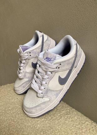 Nike dunk low purple puls брендовые сиреневые кроссовки найк трендовая модель женские модные кроссы жіночі фіолетові пастельні кросівки3 фото