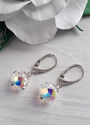 Сережки swarovski