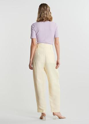 Брюки gina tricot лен 4