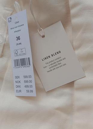 Брюки gina tricot лен 8