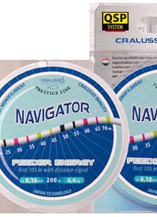 Жилка cralusso navigator feeder energy sinking 200м 0.22мм 6.9кг (2077)