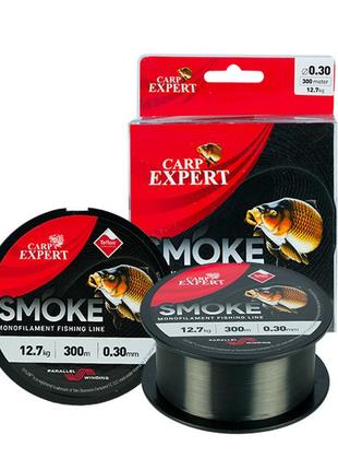 Жилка carp expert smoke dark grey teflon 300м 0.3мм 12.7кг