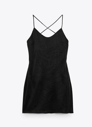 Платье чёрное короткое zara
