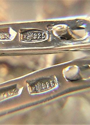 Серьги серебро 925 проба 3,57 грамма 7