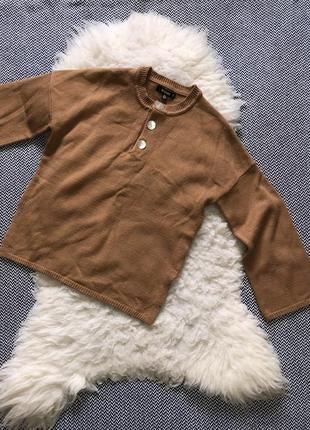 Оверсайз светр кофта в’язаний camel широкий свитер кофта