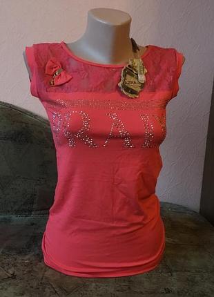 Женская футболка размера м или наш 46-48