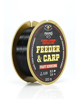 Жилка cralusso feeder&carp fast sinking fc black 300м 0.3мм 7.2кг (2096)