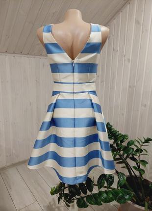 Шикарное коктельное платье в полоску  topshop3 фото