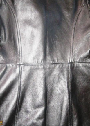 Шикарное утепленное кожаное пальто. натуральная кожа! приталенный силуэт!2 фото