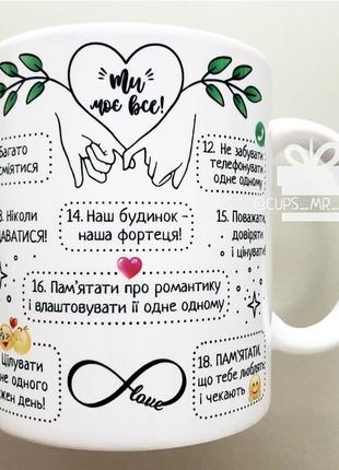 🎁подарок чашка love is подарок мужчине свадебный подарок годовщина правила семьи мужчине парные чашки 6