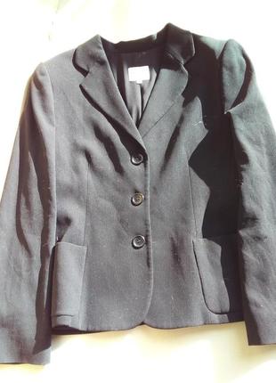 Черный пиджак люкс бренда armani collezioni 100% высококачественная шерсть3 фото