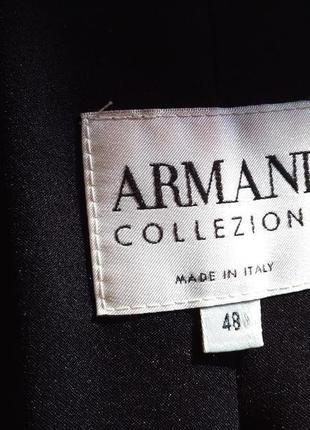 Черный пиджак люкс бренда armani collezioni 100% высококачественная шерсть4 фото
