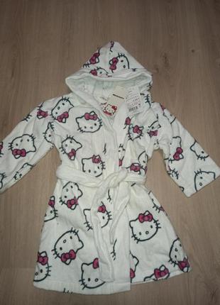 Махровый халат disney hello kitti