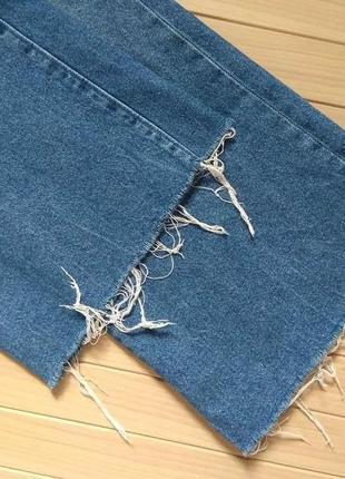 Кюлоты джинсовые джинсы с поясом & denim wide high waist ☕ наш 46р8 фото