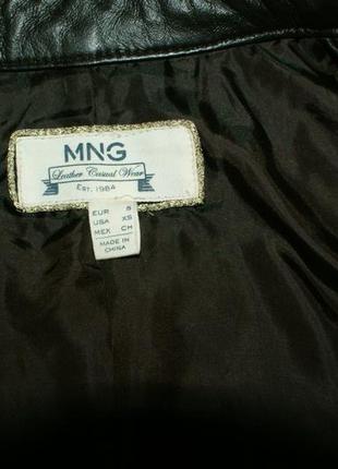 Стильная куртка косуха mango размер xs (кожа +замш)4 фото