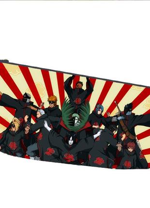 Пенал школьный аниме наруто акацуки двухсторонний 22х11 см (pn_0016)