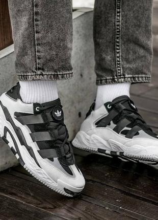 Кроссовки adidas niteball white \black