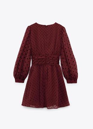 Мини-платье с вышивкой плюметы