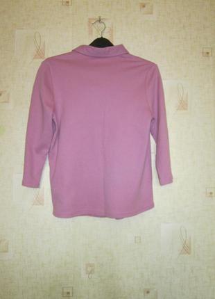 Бузкова кофточка блузка з чистого котону4 фото