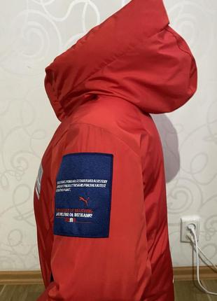 Стильная красная подростковая детская куртка пуффер6 фото