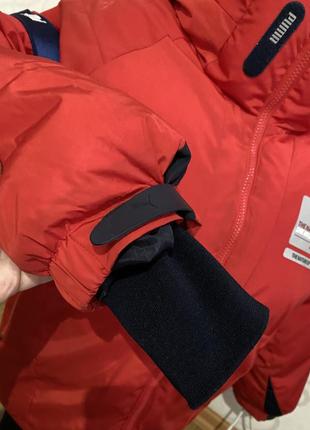 Стильная красная подростковая детская куртка пуффер7 фото