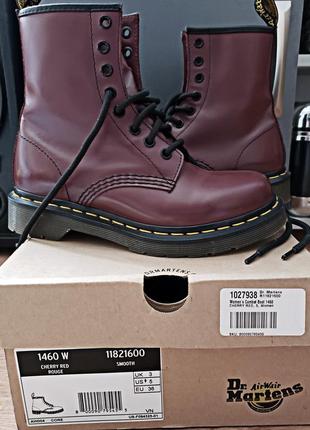 Ботинки dr. martens 1460 w usa5/36 мартинсы хайтопы высокие кожа унисекс оригинал