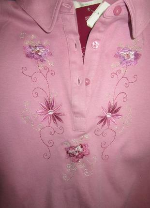 Бузкова кофточка блузка з чистого котону8 фото