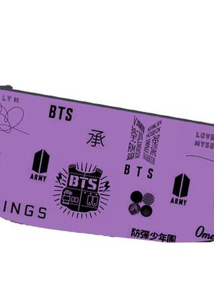 Пенал шкільний bts bangtan boys двосторонній 22х11 см (pn_0137)