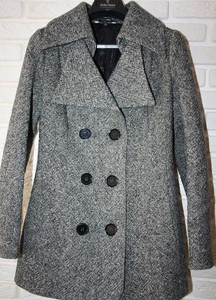 Стильное пальто stella polare,  80% шерсть,