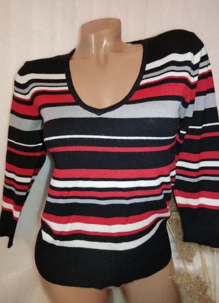 💝 красивый свитер пуловер в полоску💖