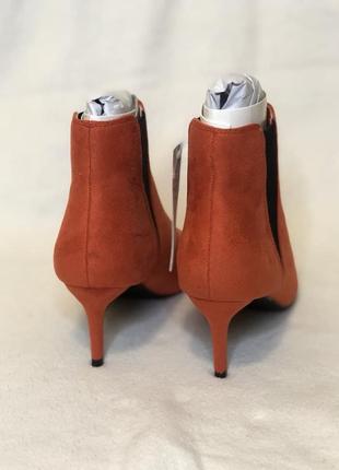 Стильные коралловые ботинки george, новые с биркой7 фото