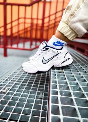 Nike air monarch iv "silver/white" жіночі кросівки 🔺 найк аїр монарх