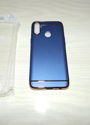 Чехол joint series для realme c3 синий золотой 2
