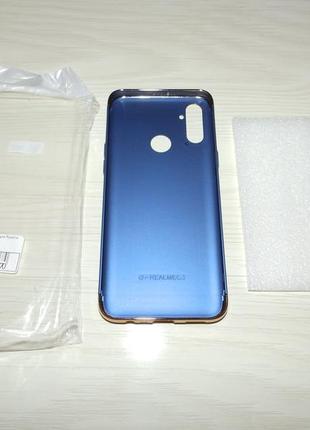 Чохол joint series для realme c3 синій золотий 6