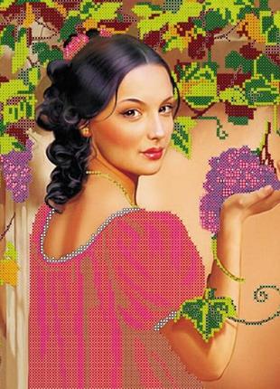 Схема на тканині для вишивання бісером абрис арт ас-146 іспанський виноград