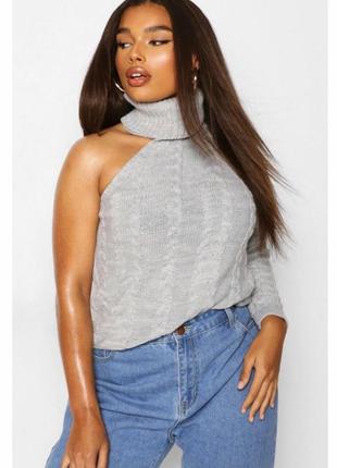 Свитер с одним рукавом на одно плече