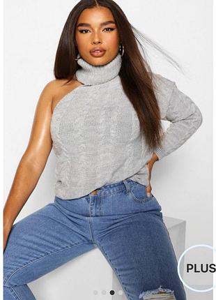 Свитер с одним рукавом на одно плече