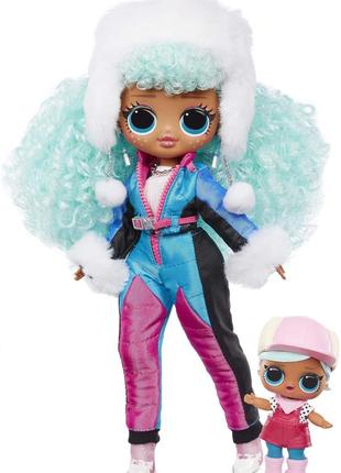 Лол сюрприз! omg winter chill icy gurl fashion doll & brrr bb doll з 25 сюрпризами