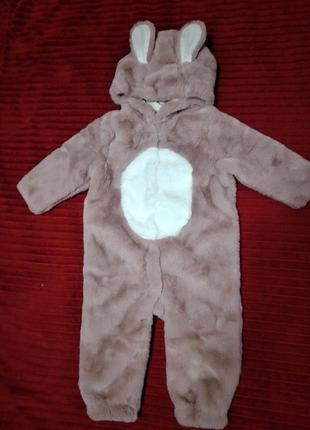 Детский меховий комбинезон